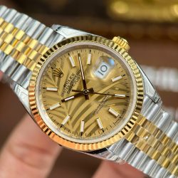 Đồng Hồ Rolex DateJust 126233 Rep 11 Mặt Lá Cây Nhiệt Đới Cọc Số Dạ Quang Xưởng VS 36mm (2)