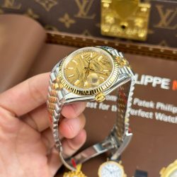 Đồng Hồ Rolex DateJust 126233 Rep 11 Mặt Lá Cây Nhiệt Đới Cọc Số Dạ Quang Xưởng VS 36mm (2)