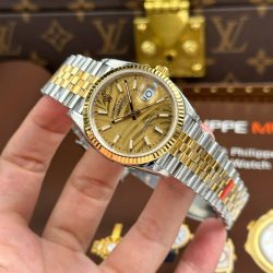 Đồng Hồ Rolex DateJust 126233 Rep 11 Mặt Lá Cây Nhiệt Đới Cọc Số Dạ Quang Xưởng VS 36mm (2)