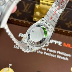 Đồng Hồ Rolex DateJust 126234 Replica Cao Cấp Mặt Xanh Họa Tiết Lá Cây Cọc Số Đá Xưởng VS 36mm (2)