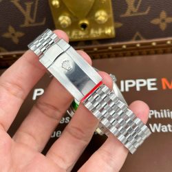 Đồng Hồ Rolex DateJust 126234 Replica Cao Cấp Mặt Xanh Họa Tiết Lá Cây Cọc Số Đá Xưởng VS 36mm (2)