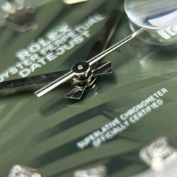 Đồng Hồ Rolex DateJust 126234 Replica Cao Cấp Mặt Xanh Họa Tiết Lá Cây Cọc Số Đá Xưởng VS 36mm (2)