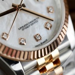 Đồng Hồ Rolex DateJust Mặt MOP Chế Tác Bọc Vàng Hồng 18K Nhà Máy GM 36mm (2)