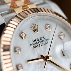 Đồng Hồ Rolex DateJust Mặt MOP Chế Tác Bọc Vàng Hồng 18K Nhà Máy GM 36mm (2)