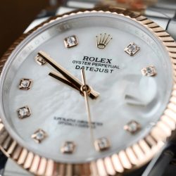 Đồng Hồ Rolex DateJust Mặt MOP Chế Tác Bọc Vàng Hồng 18K Nhà Máy GM 36mm (2)