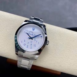 Đồng Hồ Rolex DateJust Who Cares I'm Already late Replica 11 Mặt Trắng Máy Cơ Thụy Sỹ 41mm (2)