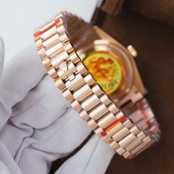 Đồng Hồ Rolex Day-Date 128235 Replica 11 Mạ Vàng Hồng Trọng Lượng 156 Gram Xưởng QF 36mm (2)
