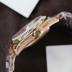 Đồng Hồ Rolex Day-Date 128235 Replica 11 Mặt MOP Trọng Lượng 156gram Nhà Máy QF 36mm (2)