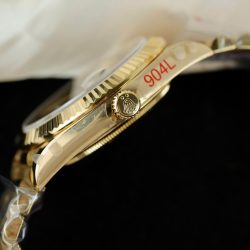 Đồng Hồ Rolex Day-Date Replica Cao Cấp Mặt Đen Cọc Số Đính Đá Xưởng GM 40mm (2)