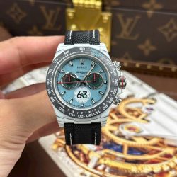 Đồng Hồ Rolex Daytona DiW Ferrari Replica 11 Mặt Tiffany Vỏ Carbon Trắng Siêu Nhẹ 40mm (2)