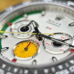 Đồng Hồ Rolex Daytona DiW Ferrari Replica 11 Vỏ Carbon Trắng Siêu Nhẹ 40mm (2)