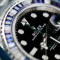 Đồng Hồ Rolex GMT-MASTER II 116759SARU Replica 11 Đính Kim Cương Moissanite Nhà Máy Clean 40mm (2)