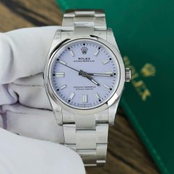 Đồng Hồ Rolex Oyster Perpetual 126000 Replica 11 Mặt Số Màu Hoa Oải Hương Nhà Máy VS 36mm (2)