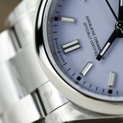 Đồng Hồ Rolex Oyster Perpetual 126000 Replica 11 Mặt Số Màu Hoa Oải Hương Nhà Máy VS 36mm (2)