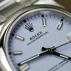 Đồng Hồ Rolex Oyster Perpetual 126000 Replica 11 Mặt Số Màu Hoa Oải Hương Nhà Máy VS 36mm (2)