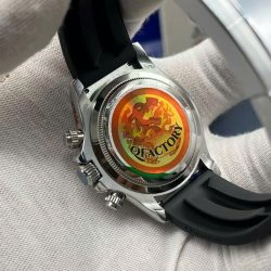 Đồng Hồ Rolex Replica 11 Cosmograph Daytona 126519LN Mặt Đen Dây Oysterflex Nhà Máy QF 40mm (2)