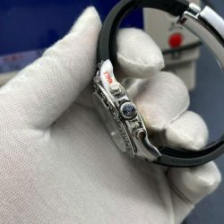 Đồng Hồ Rolex Replica 11 Cosmograph Daytona 126519LN Mặt Đen Dây Oysterflex Nhà Máy QF 40mm (2)