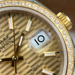 Đồng Hồ Rolex Replica 11 DateJust 126231 Mặt Số Xếp Gạch Viền Đính Đá Xưởng VS 36mm (2)