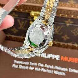 Đồng Hồ Rolex Replica 11 DateJust 126231 Mặt Số Xếp Gạch Viền Đính Đá Xưởng VS 36mm (2)