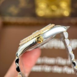 Đồng Hồ Rolex Replica 11 DateJust 126231 Mặt Số Xếp Gạch Viền Đính Đá Xưởng VS 36mm (2)