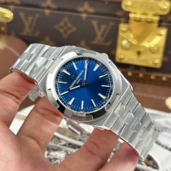 Đồng Hồ Vacheron Constantin Overseas Ultra-Thin 2000V Rep 11 Mặt Xanh Dương Máy Cơ Thụy Sỹ Xưởng 8F 40mm (2)