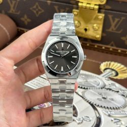 Đồng Hồ Vacheron Constantin Overseas Ultra-Thin 2000V Replica 11 Mặt Xám Máy Cơ Thụy Sỹ Xưởng 8F 40mm (2)