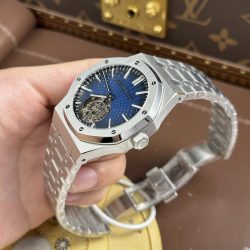 Đồng Hồ Audemars Piguet Replica 11 Royal Oak Selfwinding Flying Tourbillon 26530ST Mặt Xanh Khói 41mm (2)