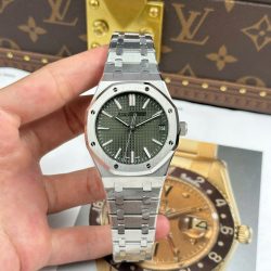 Đồng Hồ Audemars Piguet Royal Oak 15510ST Replica 11 Mặt Xanh Lá Cây Dây Kim Loại Xưởng APS 41mm (2)
