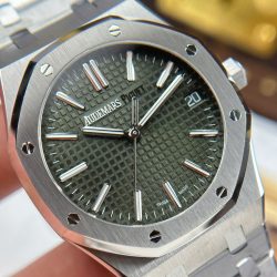 Đồng Hồ Audemars Piguet Royal Oak 15510ST Replica 11 Mặt Xanh Lá Cây Dây Kim Loại Xưởng APS 41mm (2)