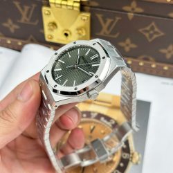 Đồng Hồ Audemars Piguet Royal Oak 15510ST Replica 11 Mặt Xanh Lá Cây Dây Kim Loại Xưởng APS 41mm (2)