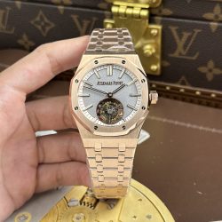 Đồng Hồ Audemars Piguet Royal Oak Selfwinding Flying Tourbillon 26730OR Chế Tác Mạ Vàng Hồng Mặt Xám 41mm (2)