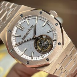 Đồng Hồ Audemars Piguet Royal Oak Selfwinding Flying Tourbillon 26730OR Chế Tác Mạ Vàng Hồng Mặt Xám 41mm (2)