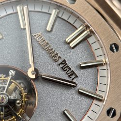 Đồng Hồ Audemars Piguet Royal Oak Selfwinding Flying Tourbillon 26730OR Chế Tác Mạ Vàng Hồng Mặt Xám 41mm (2)