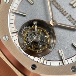 Đồng Hồ Audemars Piguet Royal Oak Selfwinding Flying Tourbillon 26730OR Chế Tác Mạ Vàng Hồng Mặt Xám 41mm (2)