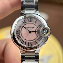 Đồng Hồ Cartier Ballon Bleu Nữ Replica 11 Mặt Hồng Máy Pin Thụy Sỹ Xưởng AF 33mm (2)