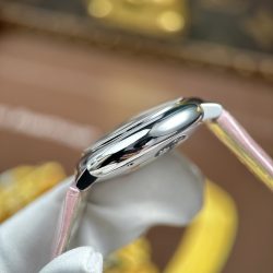 Đồng Hồ Cartier Ballon Bleu Rep 11 Nữ Dây Da Màu Hồng Nhà Máy AF 33mm (2)