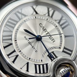 Đồng Hồ Cartier Ballon Bleu Rep 11 Nữ Dây Da Màu Hồng Nhà Máy AF 33mm (2)