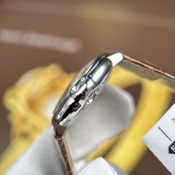 Đồng Hồ Cartier Ballon Bleu Replica 1 1 Nữ Dây Da Nâu Nhà Máy AF 33mm (2)