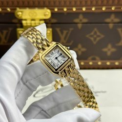 Đồng Hồ Cartier Panthere Chế Tác Mặt Trắng Máy Pin Thụy Sỹ Xưởng BV 23x30mm (2)