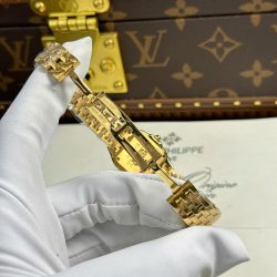 Đồng Hồ Cartier Panthere Chế Tác Mặt Trắng Máy Pin Thụy Sỹ Xưởng BV 23x30mm (2)