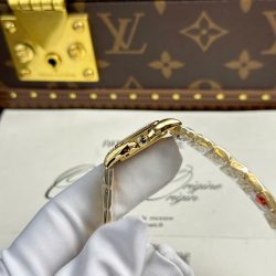 Đồng Hồ Cartier Panthere Chế Tác Mặt Trắng Máy Pin Thụy Sỹ Xưởng BV 23x30mm (2)