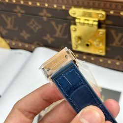 Đồng Hồ Hublot Classic Fusion King Gold Chế Tác Mặt Xanh Dương Máy Cơ Thụy Sỹ Xưởng JJZ 42mm (2)