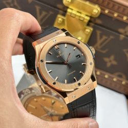 Đồng Hồ Hublot Classic Fusion King Gold Rep 11 Mặt Xám Máy Cơ Thụy Sỹ Xưởng JJZ 42mm (2)