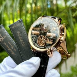 Đồng Hồ Jacob & Co Opera Godfather Musical Fake 11 Máy Cơ Thụy Sỹ Dây Da 43mm (1)