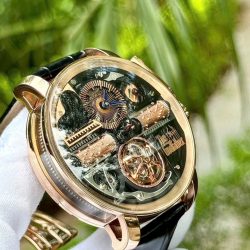 Đồng Hồ Jacob & Co Opera Godfather Musical Fake 11 Máy Cơ Thụy Sỹ Dây Da 43mm (1)