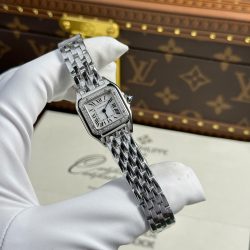 Đồng Hồ Nữ Cartier Panthere Mini Replica 11 Màu Trắng Máy Pin Thụy Sỹ Xưởng BV 23x30mm (2)