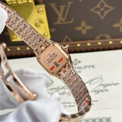 Đồng Hồ Nữ Cartier Panthere Replica 11 Mặt Trắng Máy Pin Thụy Sỹ Xưởng BV 23x30mm (2)