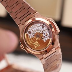 Đồng Hồ Nữ Patek Philippe Nautilus 7118 Fake 11 Mạ Vàng Hồng Mặt Trắng Nhà Máy GR 35 (2)