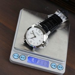 Đồng Hồ Panerai Luminor Bitempo PAM01367 Chế Tác Mặt Trắng Dây Da Nhà Máy VS 40mm (2)