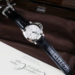 Đồng Hồ Panerai Luminor Bitempo PAM01367 Chế Tác Mặt Trắng Dây Da Nhà Máy VS 40mm (2)